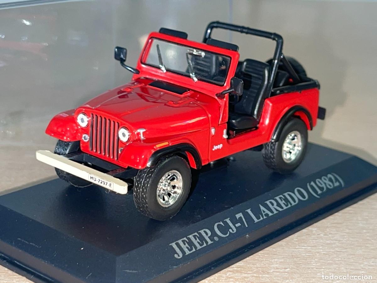 Coches a escala: Coche JEEP CJ-7 Laredo (1982) matr&iacute;cula Huesca rojo 1:43 die-cast metal car 1/43 altaya