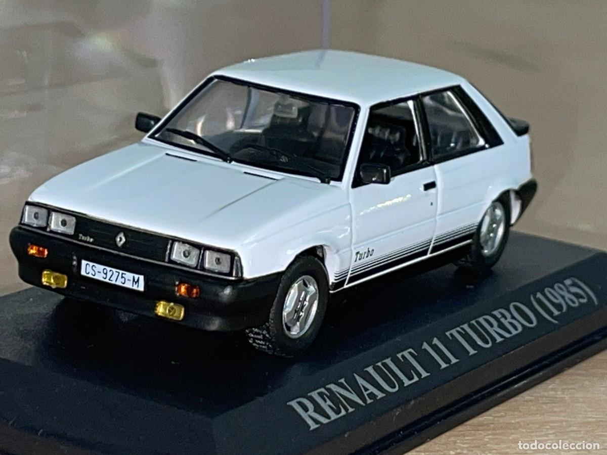 Coches a escala: Coche RENAULT 11 Turbo (1985) matr&iacute;cula Castell&oacute;n blanco 1:43 die-cast metal car 1/43 altaya