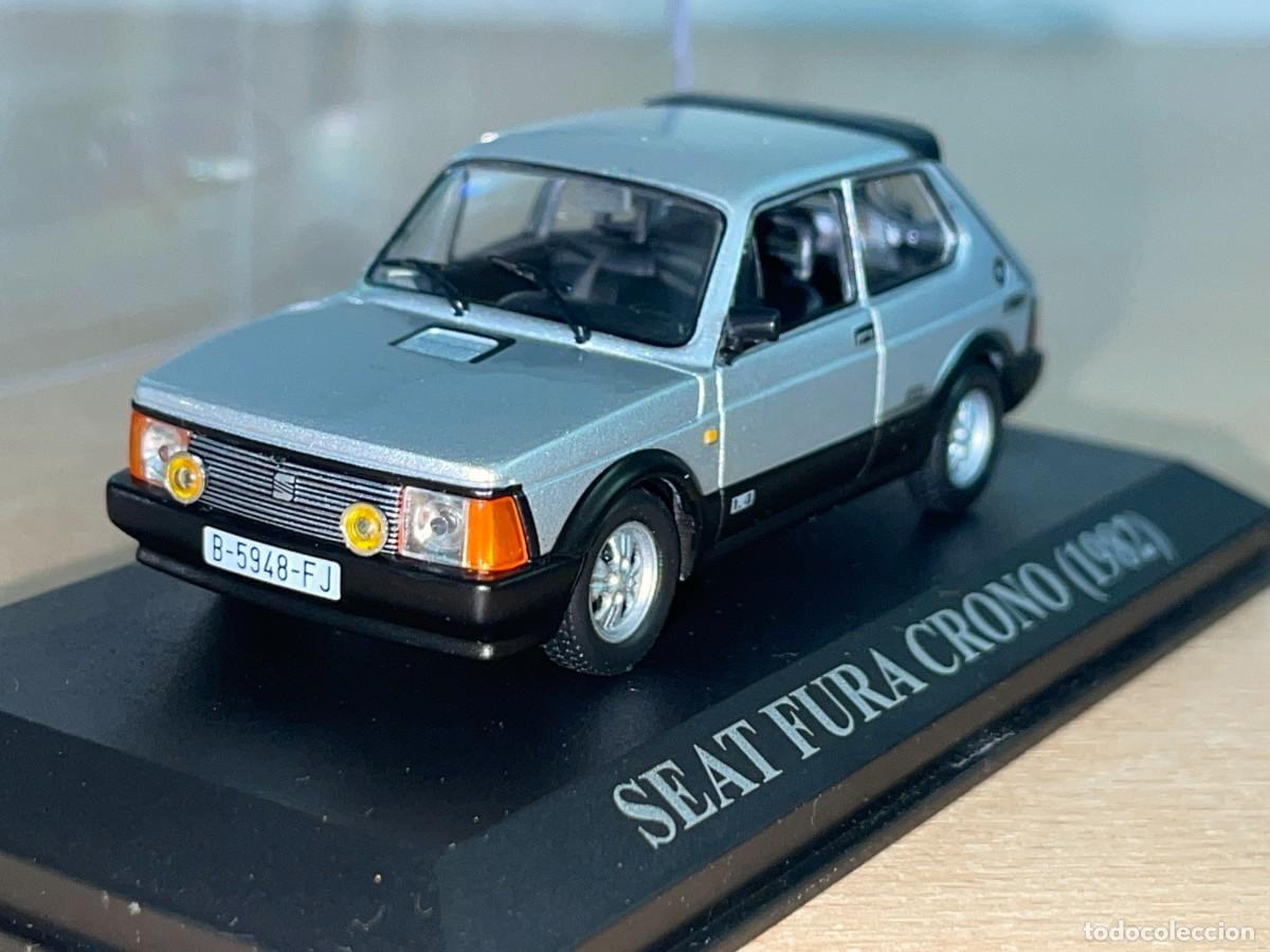 Coches a escala: Coche SEAT FURA Crono (1982) matr&iacute;cula Barcelona gris metalizado 1:43 die-cast metal car 1/43 altaya