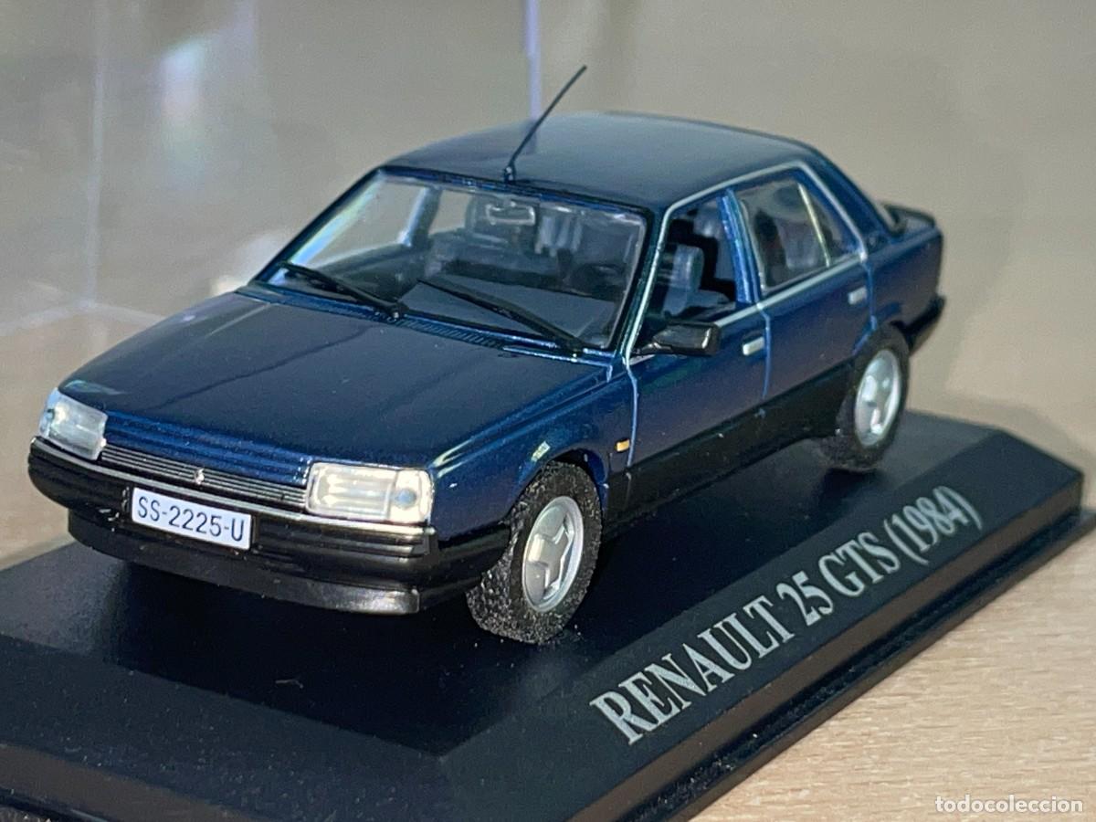 Coches a escala: Coche RENAULT 25 GTS (1984) matr&iacute;cula San Sebastian azul 1:43 die-cast metal car 1/43 altaya