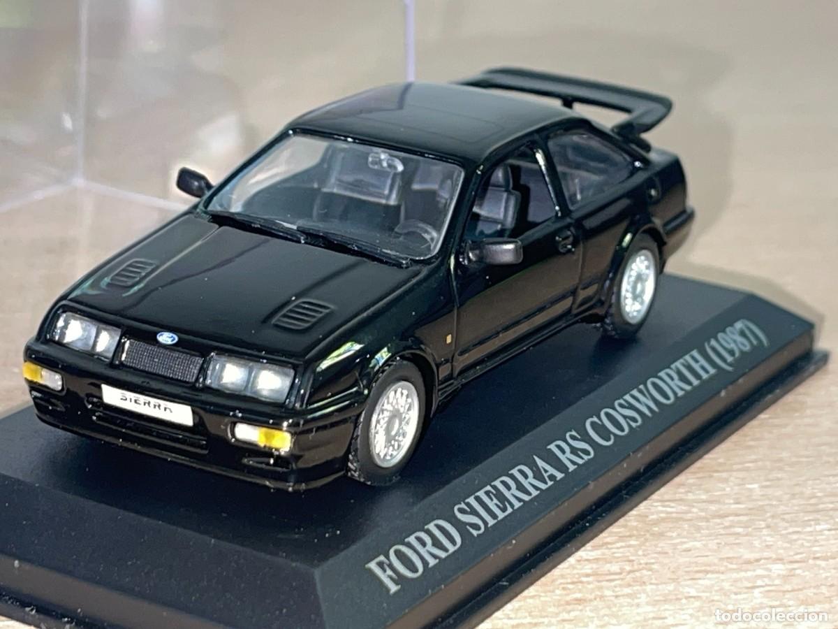 Coches a escala: Coche FORD SIERRA RS COSWORTH (1987) negro 1:43 die-cast metal car 1/43 altaya