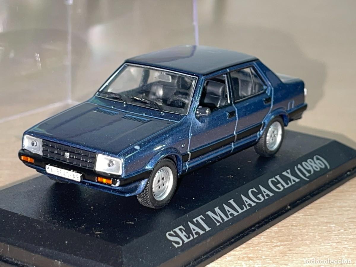 Coches a escala: Coche SEAT MALAGA GLX (1986) azul metalizado 1:43 die-cast metal car 1/43 altaya