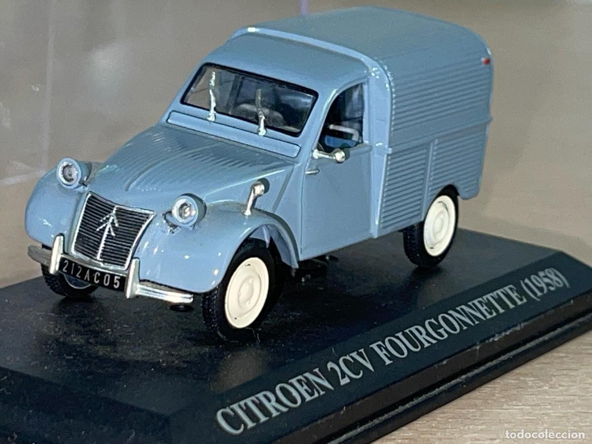 Coches a escala: Furgoneta CITRO&Euml;N 2CV Fourgonnette (1958) gris 1:43 die-cast metal car 1/43 altaya