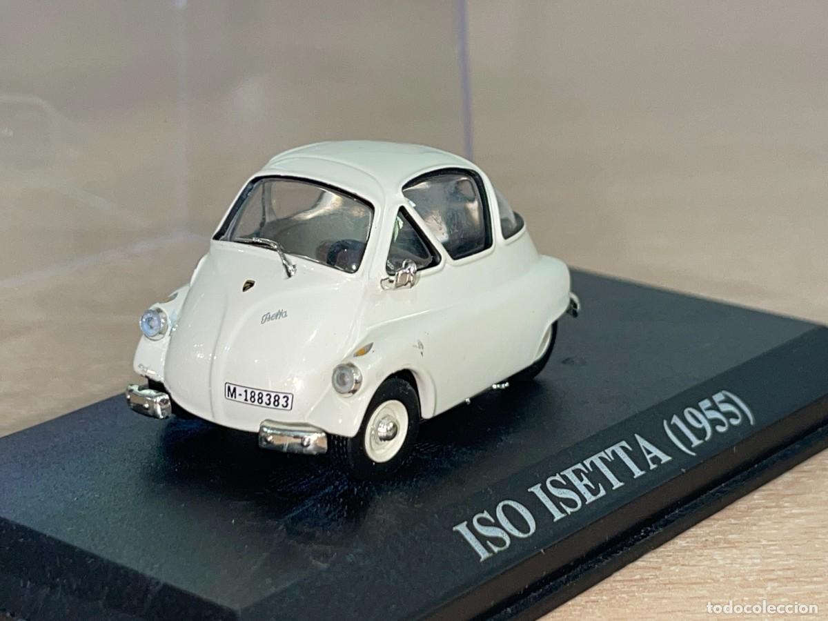 Coches a escala: Coche ISO ISETTA (1955) matr&iacute;cula Madrid blanco 1:43 die-cast metal car 1/43 altaya iseta isseta