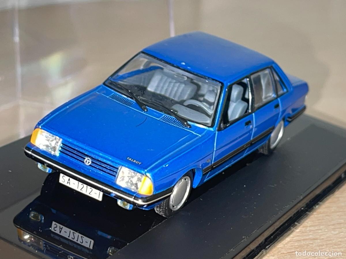 Coches a escala: Coche TALBOT SOLARA GL (1986) matr&iacute;cula Salamanca azul 1:43 die-cast metal car 1/43 altaya