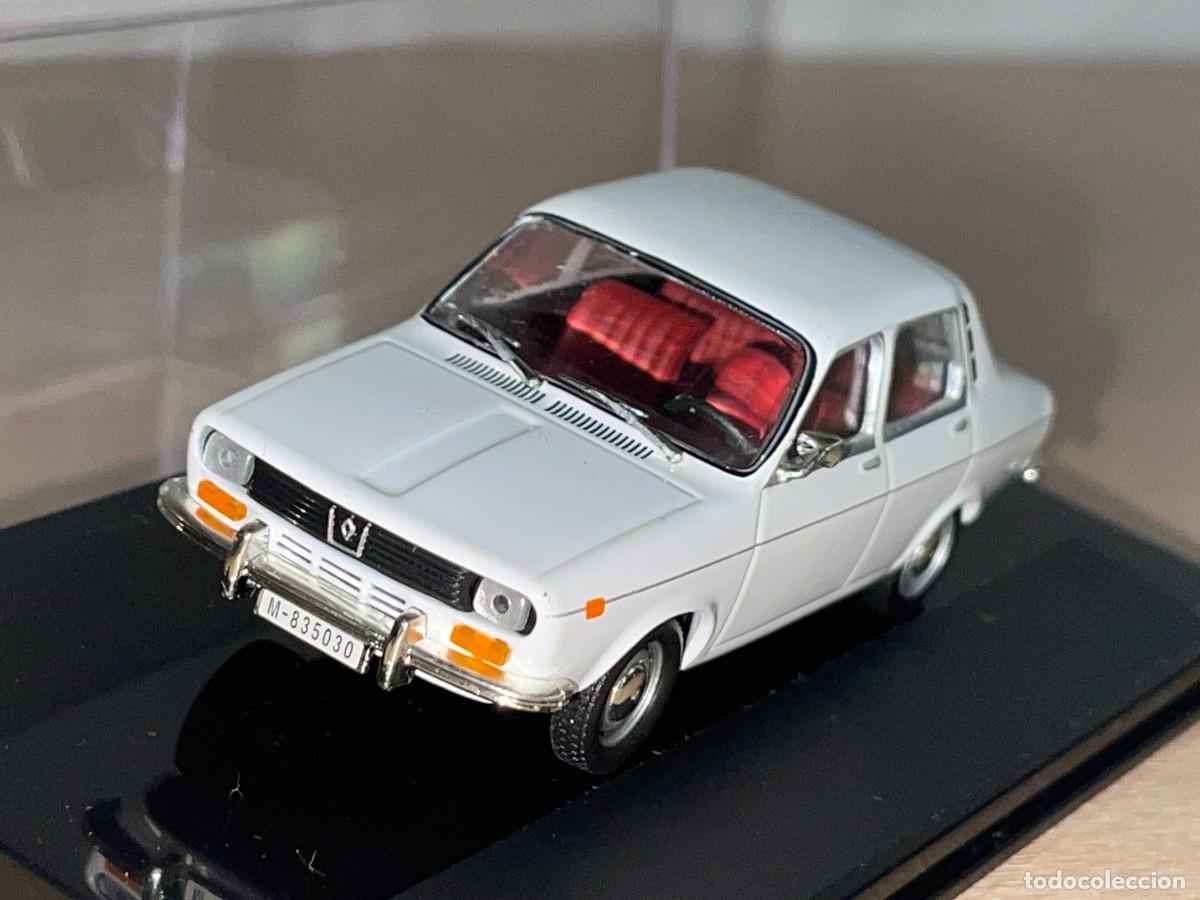 Coches a escala: Coche RENAULT 12 (1970) matr&iacute;cula Madrid blanco 1:43 die-cast metal car 1/43 altaya
