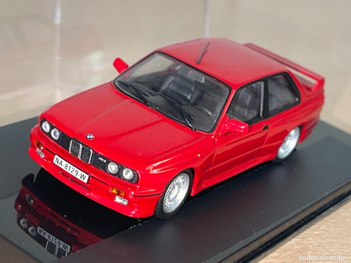 Coches a escala: Coche BMW M3 (1988) matr&iacute;cula Navarra rojo 1:43 die-cast metal car 1/43 altaya
