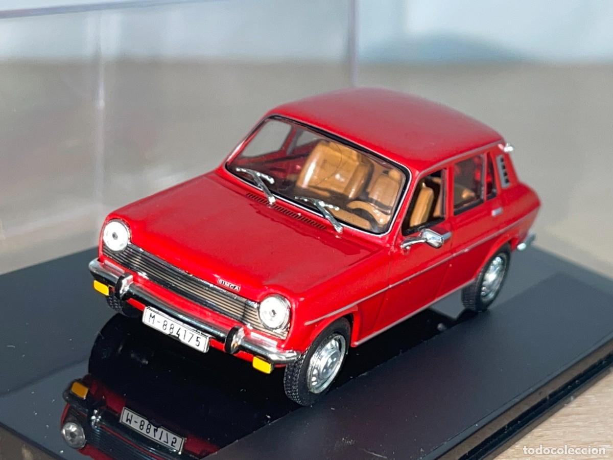 Coches a escala: Coche SIMCA 1200 (1971) matr&iacute;cula Madrid rojo 1:43 die-cast car metal 1/43 altaya