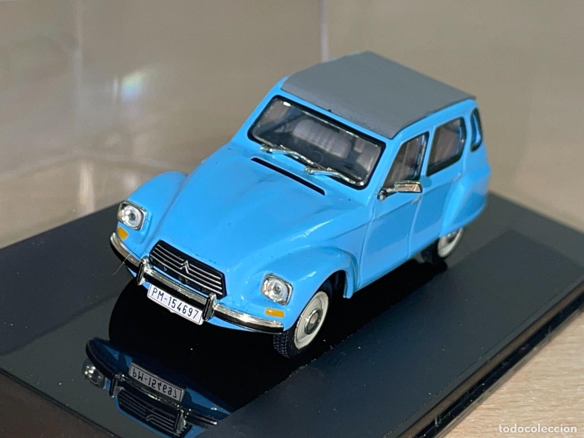 Coches a escala: Coche CITRO&Euml;N DYANE 6 (1970) matr&iacute;cula Palma Mallorca Baleares azul 1:43 die-cast metal 1/43 altaya