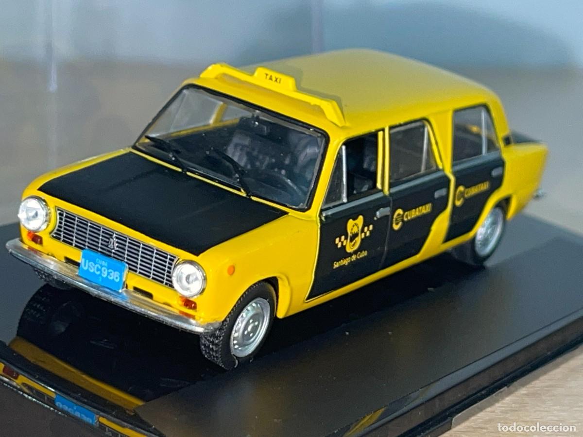 Coches a escala: Taxi LADA 2101 Limousine Santiago Cuba (1995) Cubataxi tipo Seat 124 1:43 die-cast metal 1/43 altaya