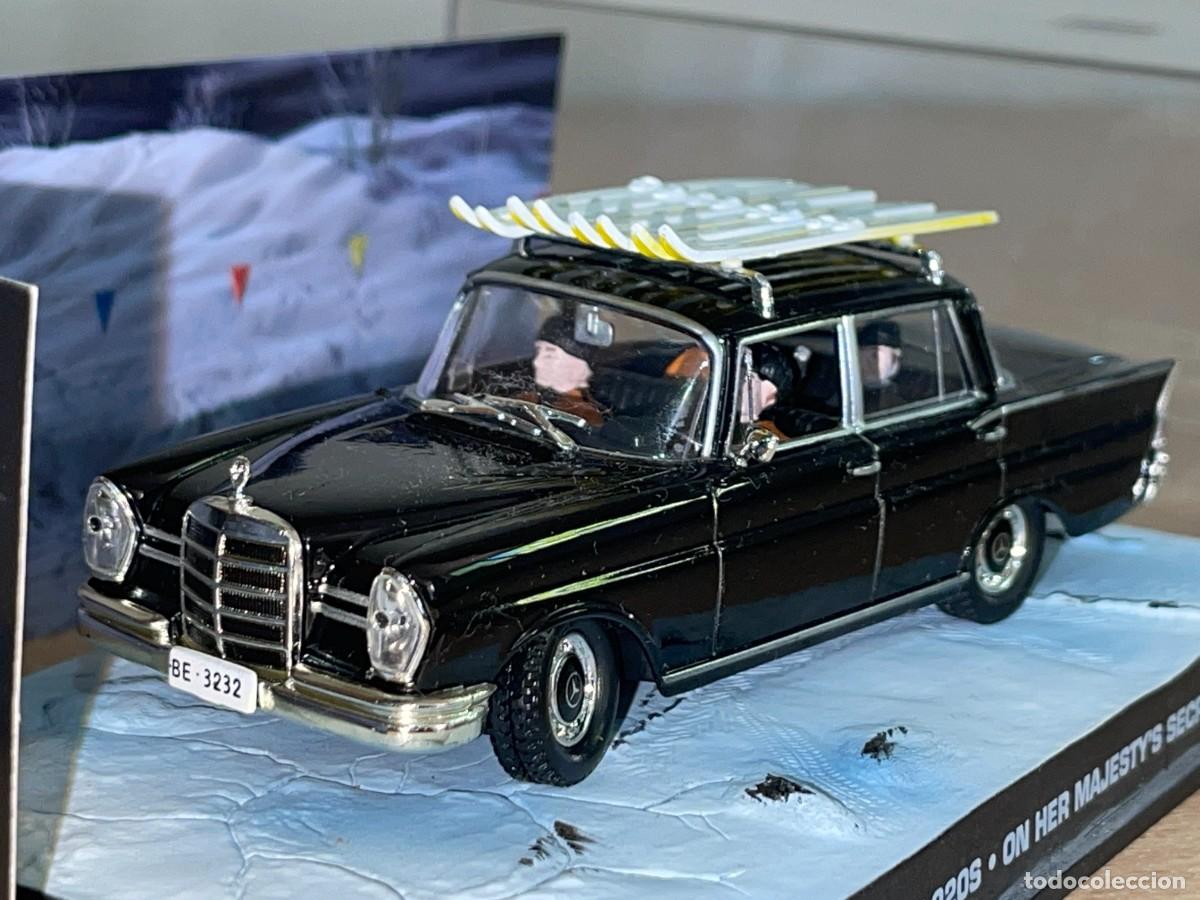 Coches a escala: Coche James Bond 007 MERCEDES-BENZ 220S On Her Majesty's Secret Service 1:43 die-cast 1/43 altaya