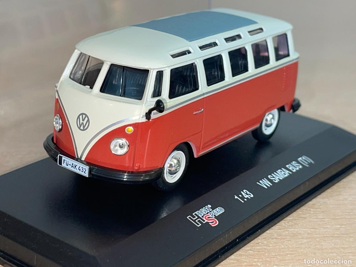 Coches a escala: Furgoneta VW SAMBA BUS (T1) 1:43 die-cast metal car 1/43 Volkswagen High Speed