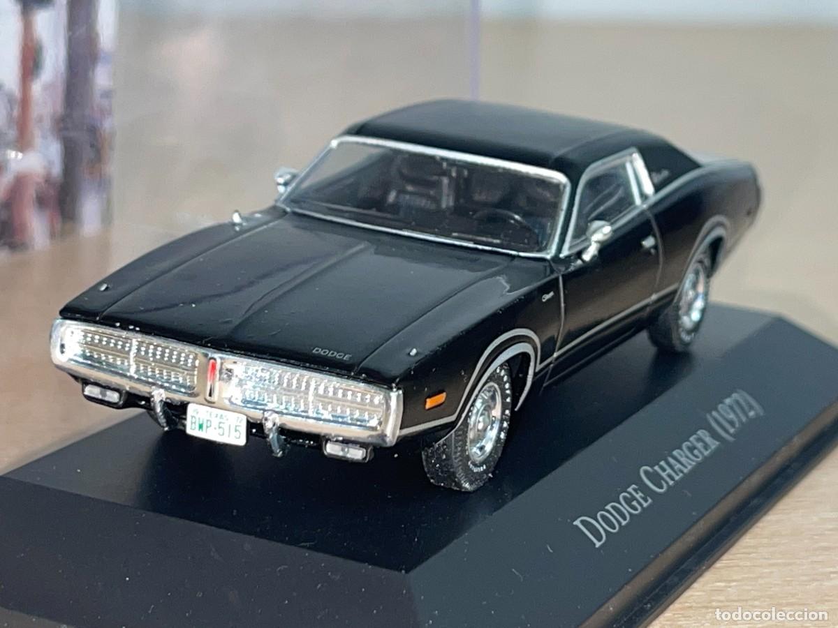 Coches a escala: Coche DODGE CHARGER (1972) negro 1:43 die-cast metal car 1/43 altaya colecci&oacute;n American Cars