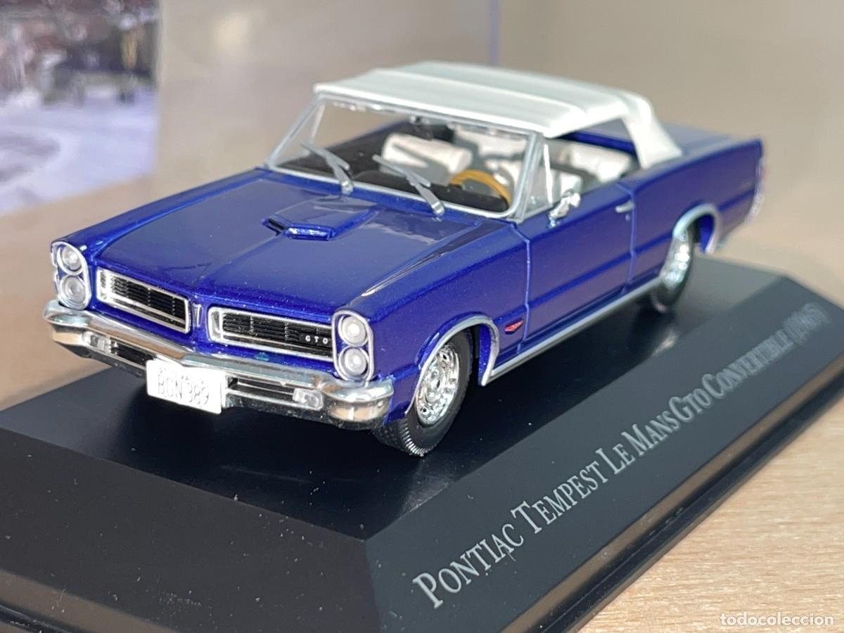 Coches a escala: Coche PONTIAC TEMPEST LE MANS GTO Convertible (1965) azul 1:43 die-cast 1/43 altaya American Cars