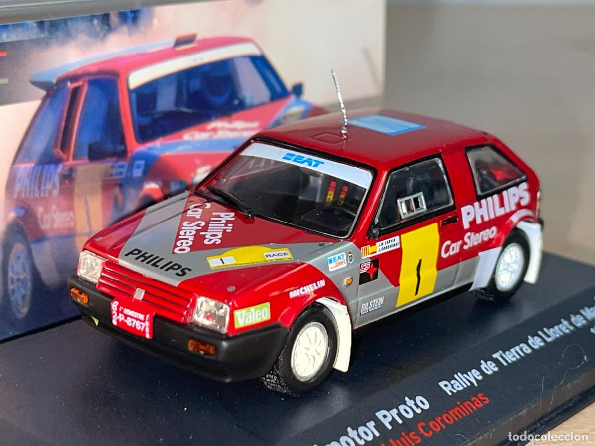Coches a escala: Coche SEAT IBIZA Bimotor Proto Rallye Lloret 1988 Servi&aacute; - Corominas 1:43 die-cast altaya Seat Sport