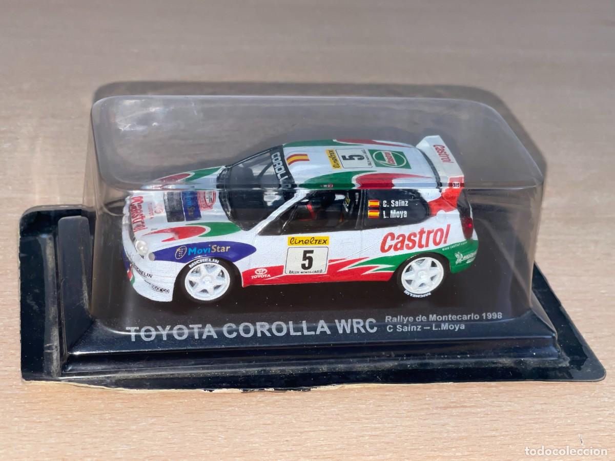 Coches a escala: Coche TOYOTA COROLLA WRC Rallye MonteCarlo 1998 S&aacute;inz-Moya 1:43 die-cast metal car altaya
