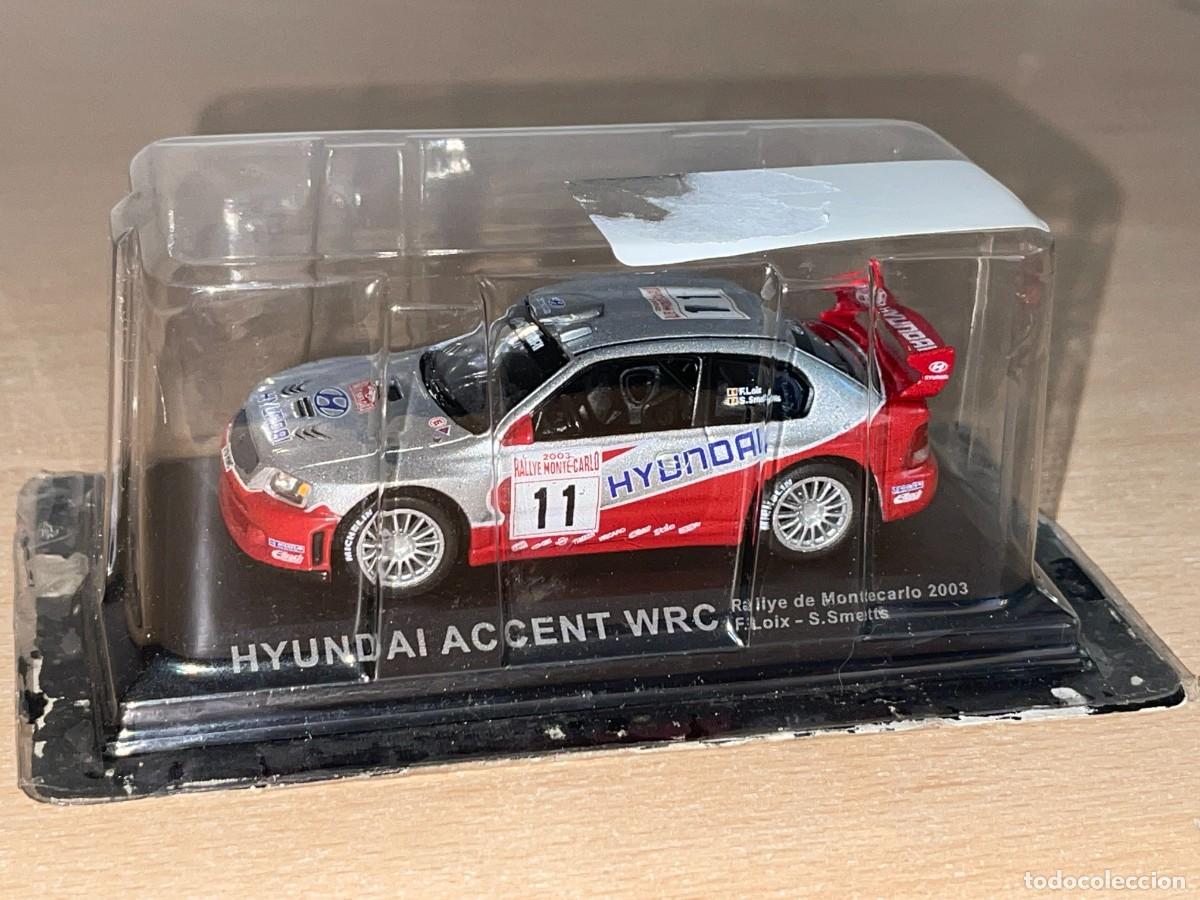Coches a escala: Coche HYUNDAI ACCENT WRC Rallye MonteCarlo 2003 Loix - Smetts 1:43 die-cast metal car altaya