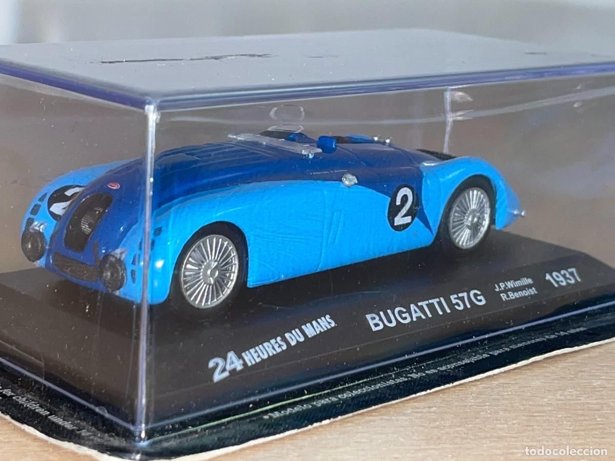 Coches a escala: Coche BUGATTI 57G 24 Heures Du Mans 1937 #2 J.P. Wimille - R. Benoist 1:43 die-cast metal car 1/43