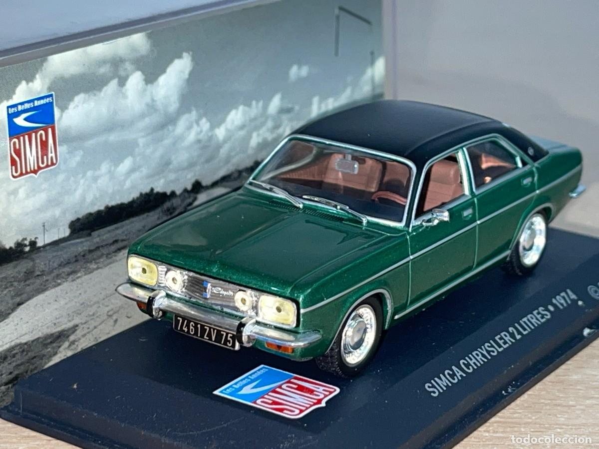 Coches a escala: Coche SIMCA CHRYSLER 2 Litres (1974) 2.0 verde 1:43 die-cast metal car 1/43 altaya tipo Chrysler 180