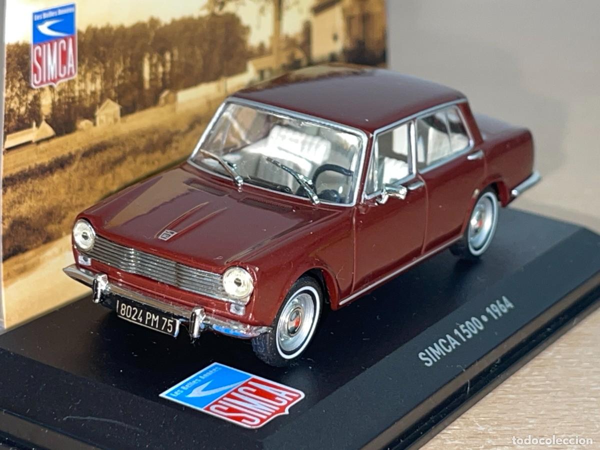 Coches a escala: Coche SIMCA 1500 (1964) marr&oacute;n 1:43 die-cast metal car 1/43 altaya colecci&oacute;n SIMCA
