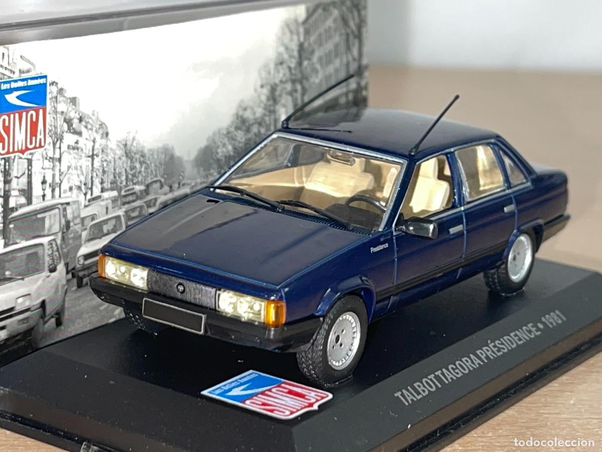 Coches a escala: Coche SIMCA TALBOT TAGORA Pr&eacute;sidence (1981) azul 1:43 die-cast metal car 1/43 altaya colecci&oacute;n SIMCA