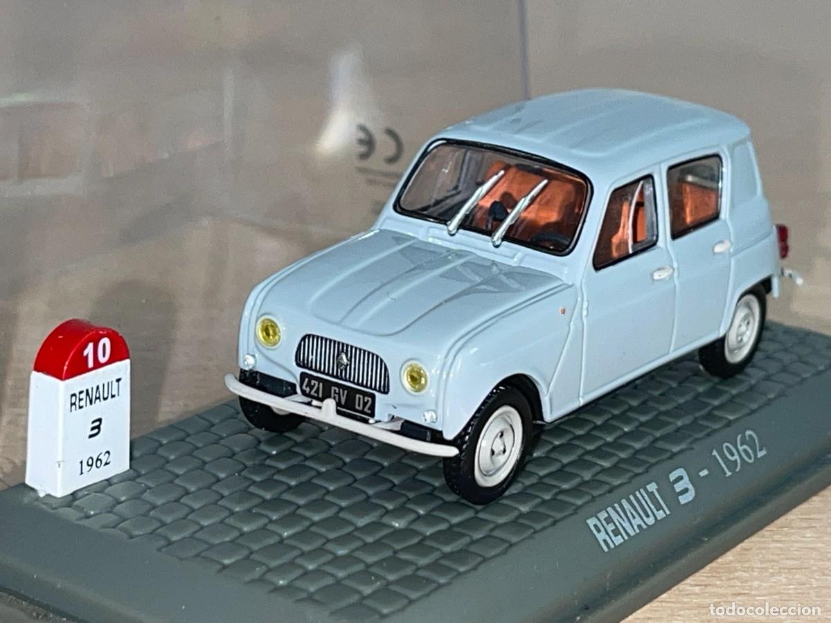 Coches a escala: Coche RENAULT 3 (1962) gris 1:43 die-cast metal car 1/43 renault 4 r4 r3 Universal Hobbies