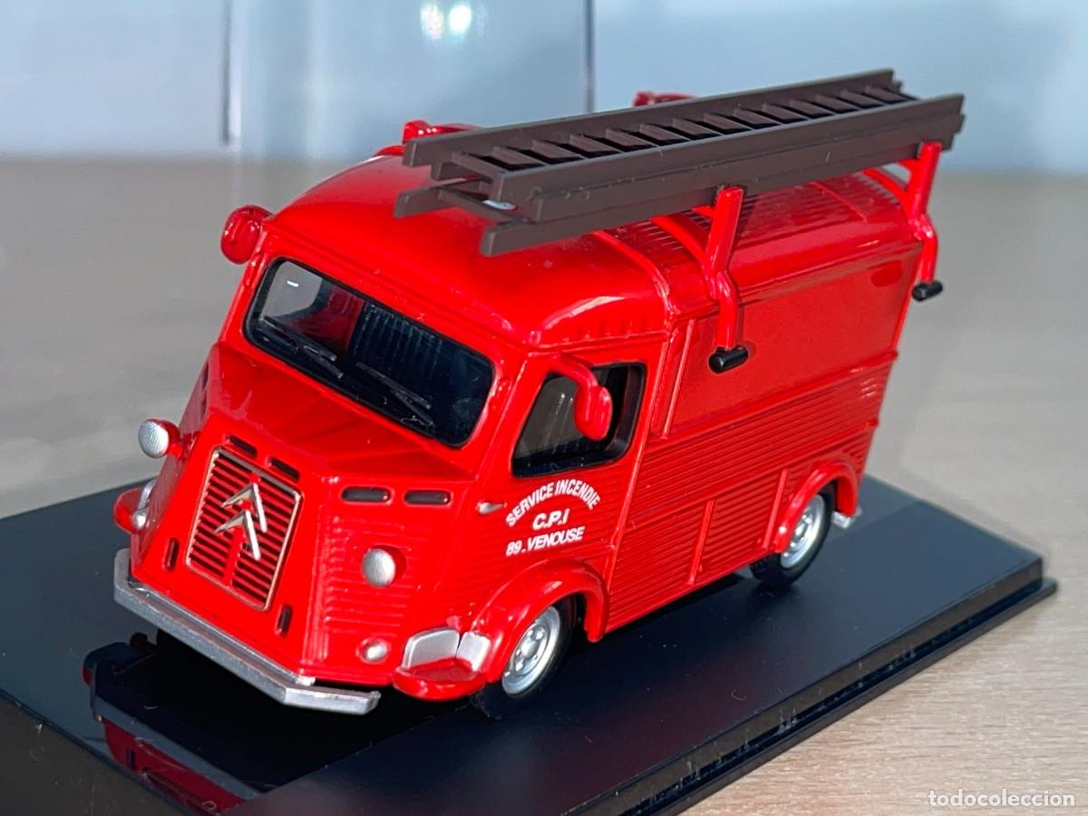 Coches a escala: Furgoneta CITRO&Euml;N Type H (1947) Bomberos Pompiers 1:43 die-cast metal car 1/43 Del Prado