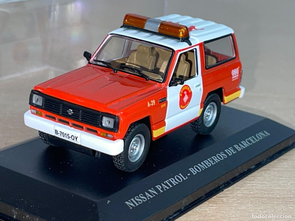 Coches a escala: Coche 4x4 NISSAN PATROL Bomberos de Barcelona 1:43 die-cast metal car 1/43 A-39 080 firemen salvat