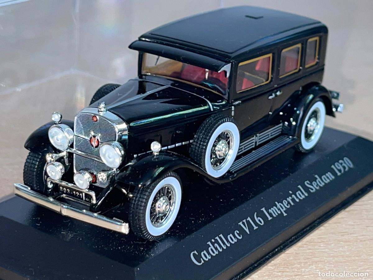 Coches a escala: Coche Cadillac V16 Imperial Sedan (1930) negro 1:43 die-cast metal car 1/43 Coches de &Eacute;poca altaya