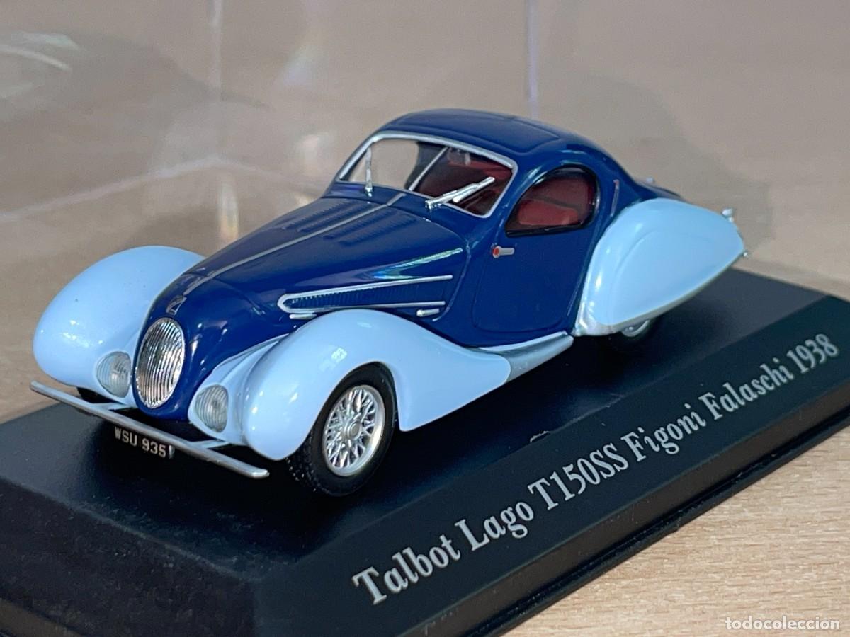 Coches a escala: Coche Talbot Lago T150SS Figoni Falaschi (1938) azul 1:43 die-cast metal 1/43 Coches de &Eacute;poca altaya
