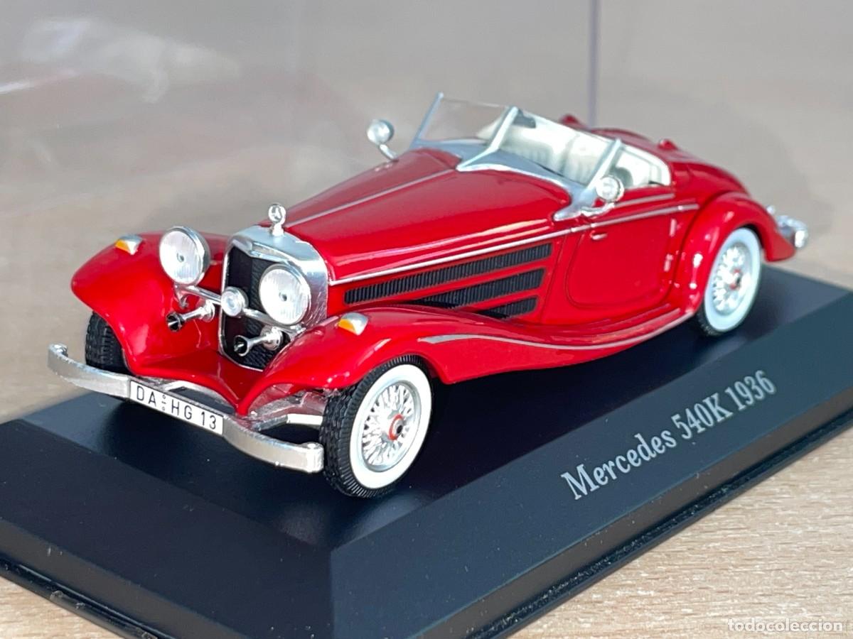 Coches a escala: Coche Mercedes 540K (1936) rojo 1:43 die-cast metal car 1/43 Coches de &Eacute;poca altaya