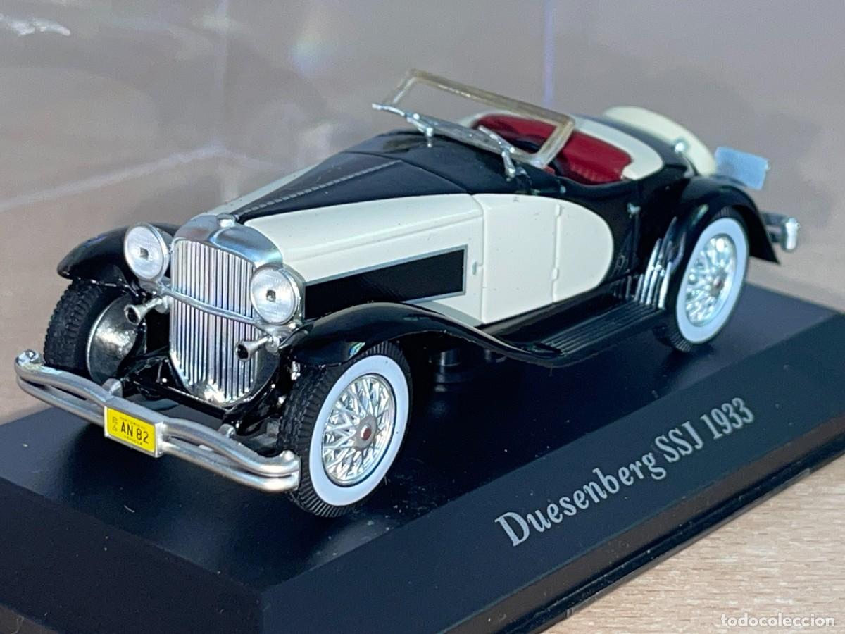 Coches a escala: Coche Duesenberg SSJ (1933) negro y crema 1:43 die-cast metal car 1/43 Coches de &Eacute;poca altaya