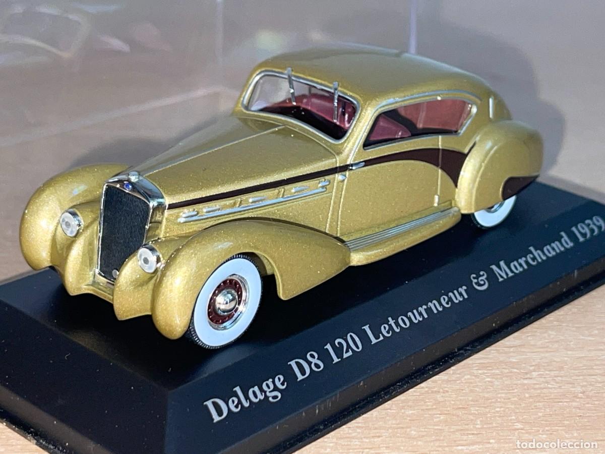 Coches a escala: Coche Delage D8 120 Letourneur & Marchand (1939) 1:43 die-cast metal car 1/43 Coches de &Eacute;poca altaya