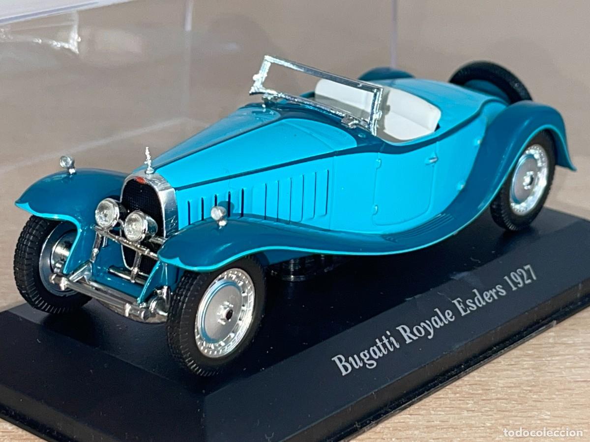 Coches a escala: Coche Bugatti Royale Esders (1927) azul 1:43 die-cast metal car 1/43 Coches de &Eacute;poca altaya
