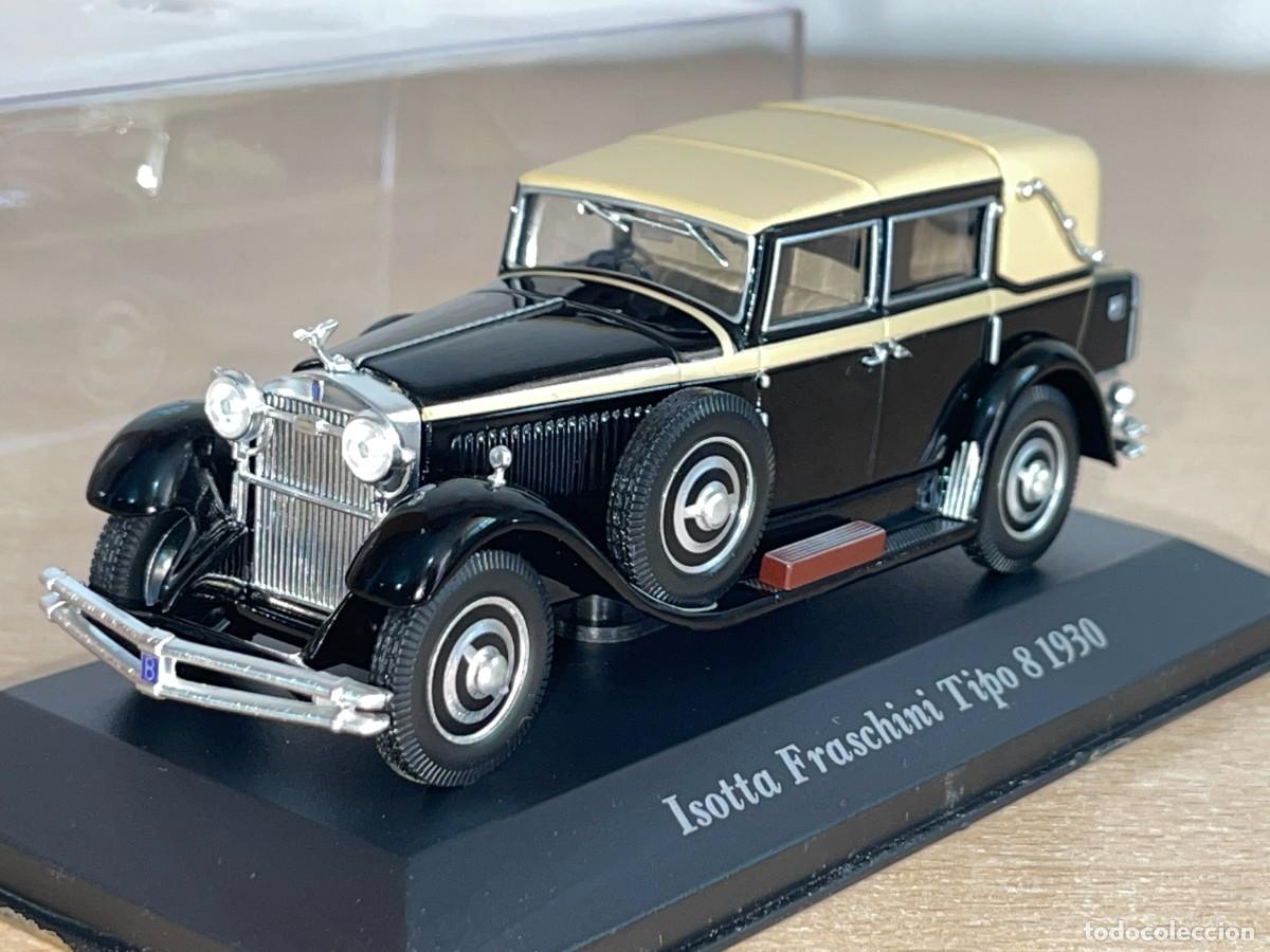 Coches a escala: Coche Isotta Fraschini Tipo 8 (1930) negro 1:43 die-cast metal car 1/43 Coches de &Eacute;poca altaya
