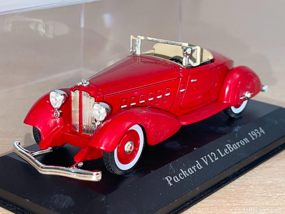 Coches a escala: Coche Packard V12 LeBaron (1934) rojo 1:43 die-cast metal car 1/43 Coches de &Eacute;poca altaya le baron