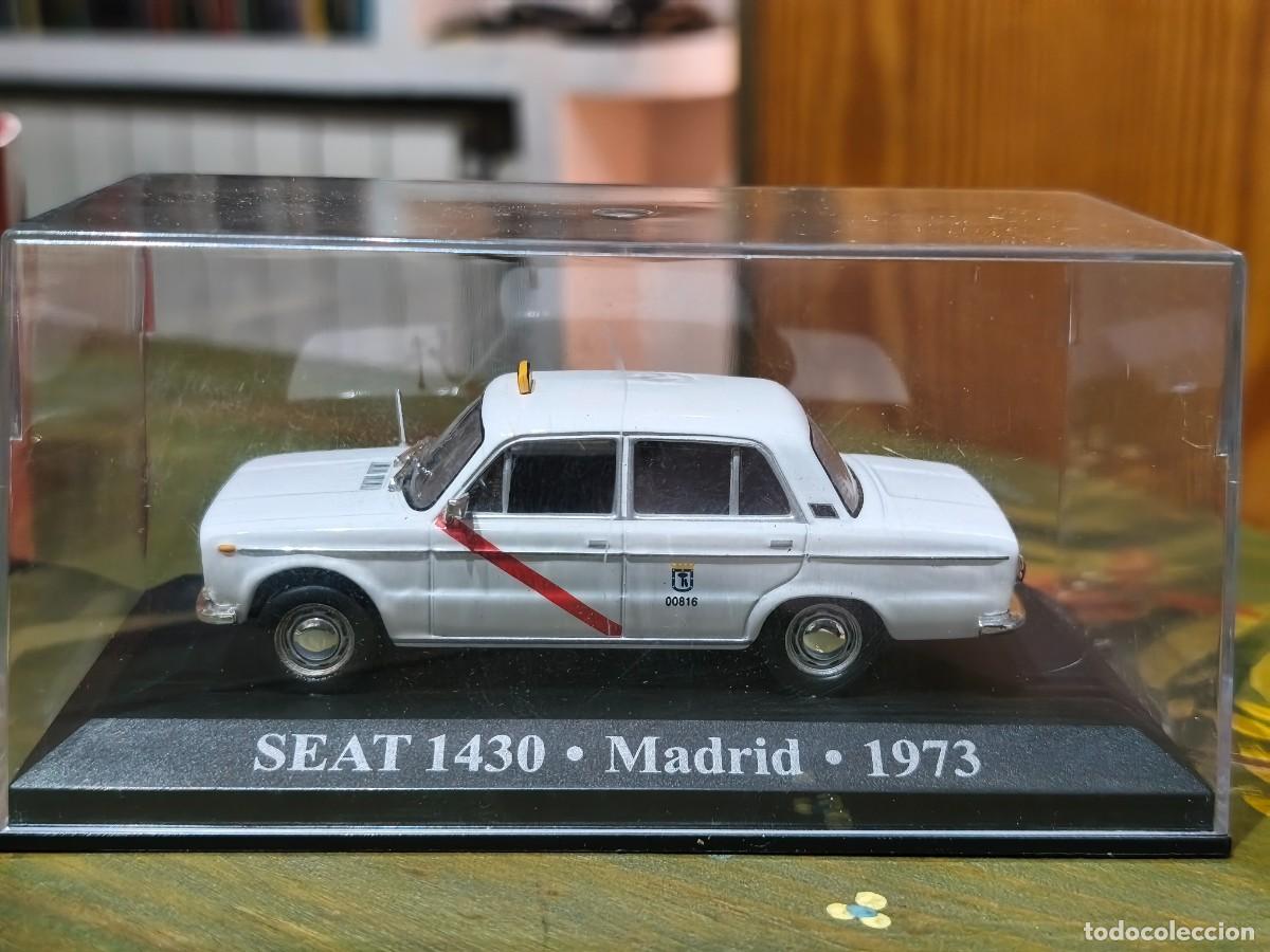 Coches a escala: Seat 1430 Taxi de Madrid. (1973). Escala 1/43. Nuevo con caja. Altaya.