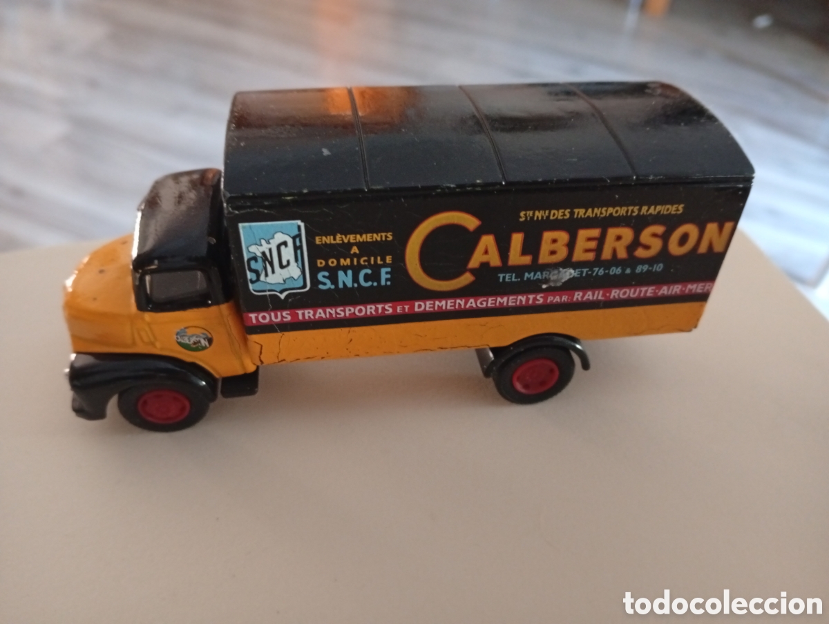 Coches a escala: Cami&oacute;n calberson hierro - Foto 1