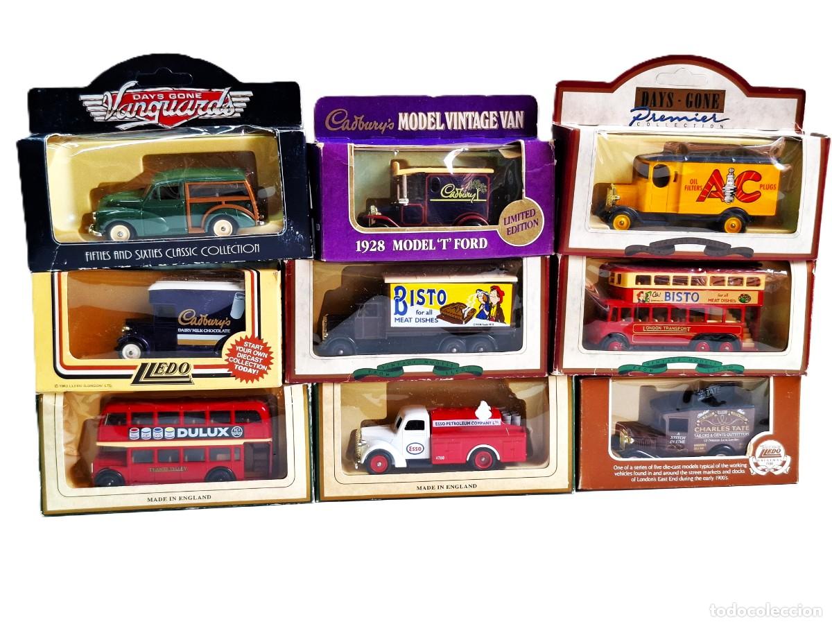 Model Cars: LOTE DE 9 COHES VARIOS DE METAL ESCALA 1/43 NUEVOS EN SUS CAJAS