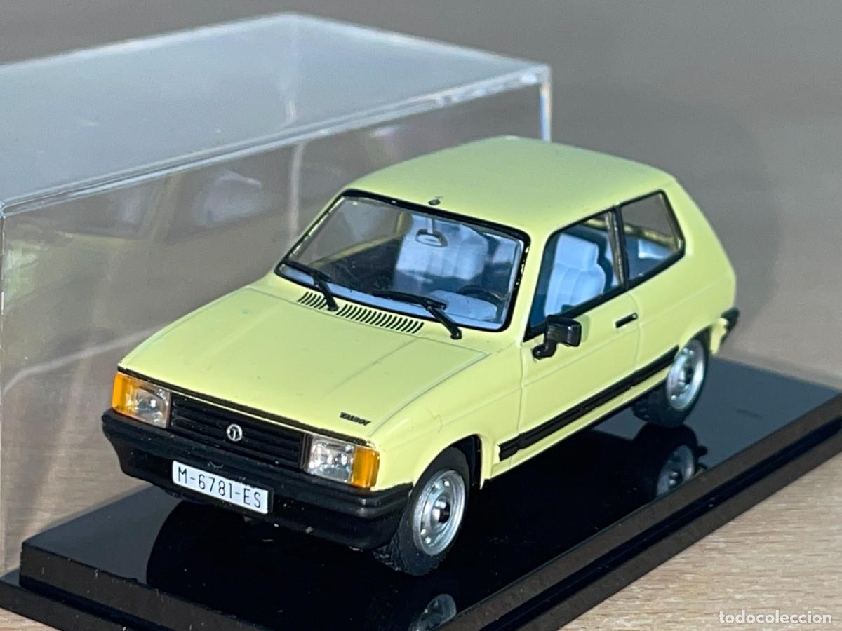 Coches a escala: Coche TALBOT SAMBA GL (1981) matr&iacute;cula Madrid amarillo 1:43 die-cast metal car 1/43 altaya