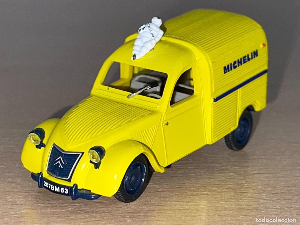 Coches a escala: Furgoneta CITRO&Euml;N 2CV Camionnette Michelin Collection 1994 1:43 die-cast metal car 1/43 Norev 2 cv