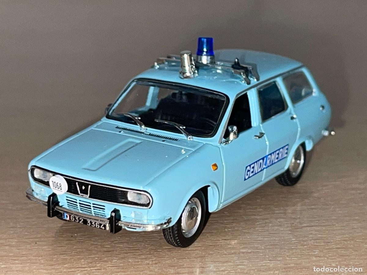 Coches a escala: Coche RENAULT 12 Break Gendarmerie azul Gendarmer&iacute;a polic&iacute;a 1:43 die-cast metal car 1/43 Norev RARO!