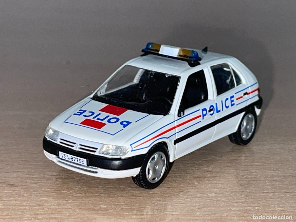 Coches a escala: Coche CITRO&Euml;N Saxo Police polic&iacute;a 1:43 die-cast metal car 1/43 Norev