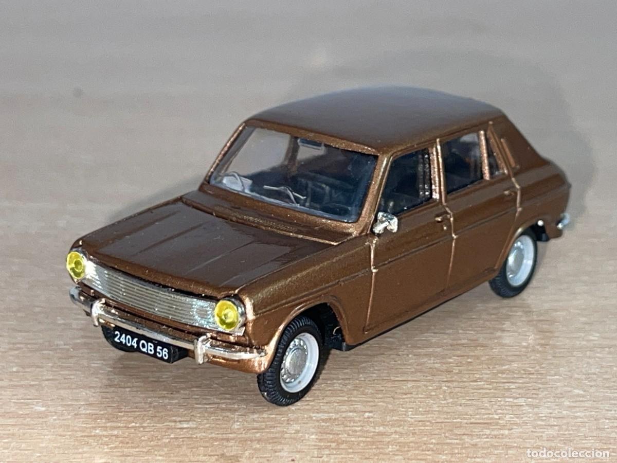 Coches a escala: Coche Les Miniatures Norev SIMCA 1100 (1973) marr&oacute;n metalizado a&ntilde;os 80 1:43 die-cast metal car 1/43