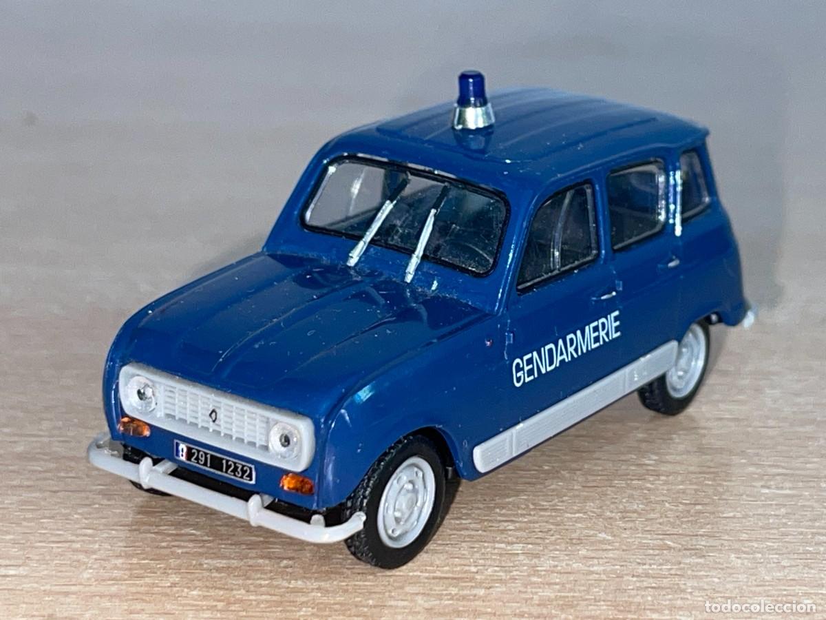 Coches a escala: Coche Norev RENAULT R4 Gendarmerie 1993 1:43 die-cast metal car 1/43 Gendarmer&iacute;a polic&iacute;a