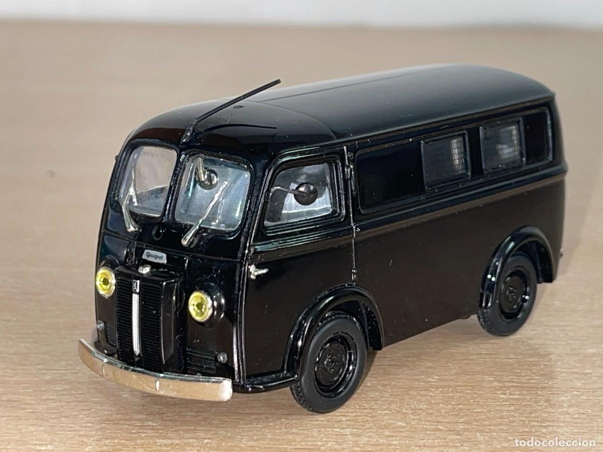Coches a escala: Furgoneta Norev PEUGEOT D3A Polic&iacute;a negra 1:43 die-cast metal car 1/43 van police