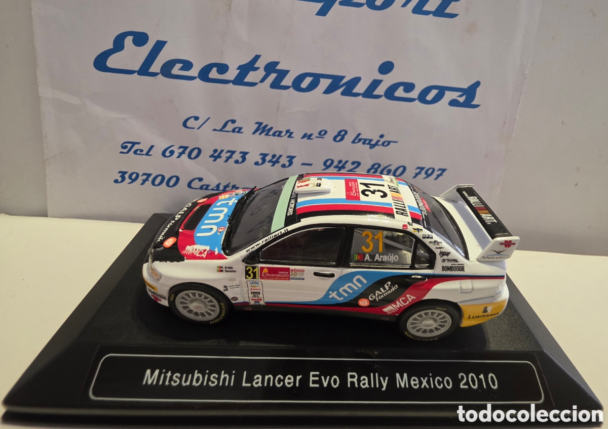 Coches a escala: Mitsubishi Lancer EVO M&eacute;xico 2010 escala 1/43