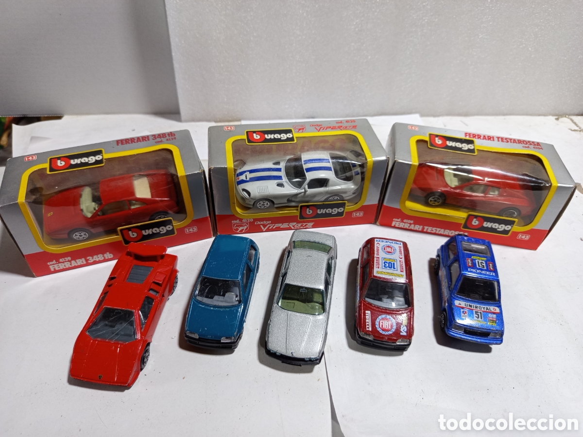 Coches a escala: Ocho coches Burago escala 1:43