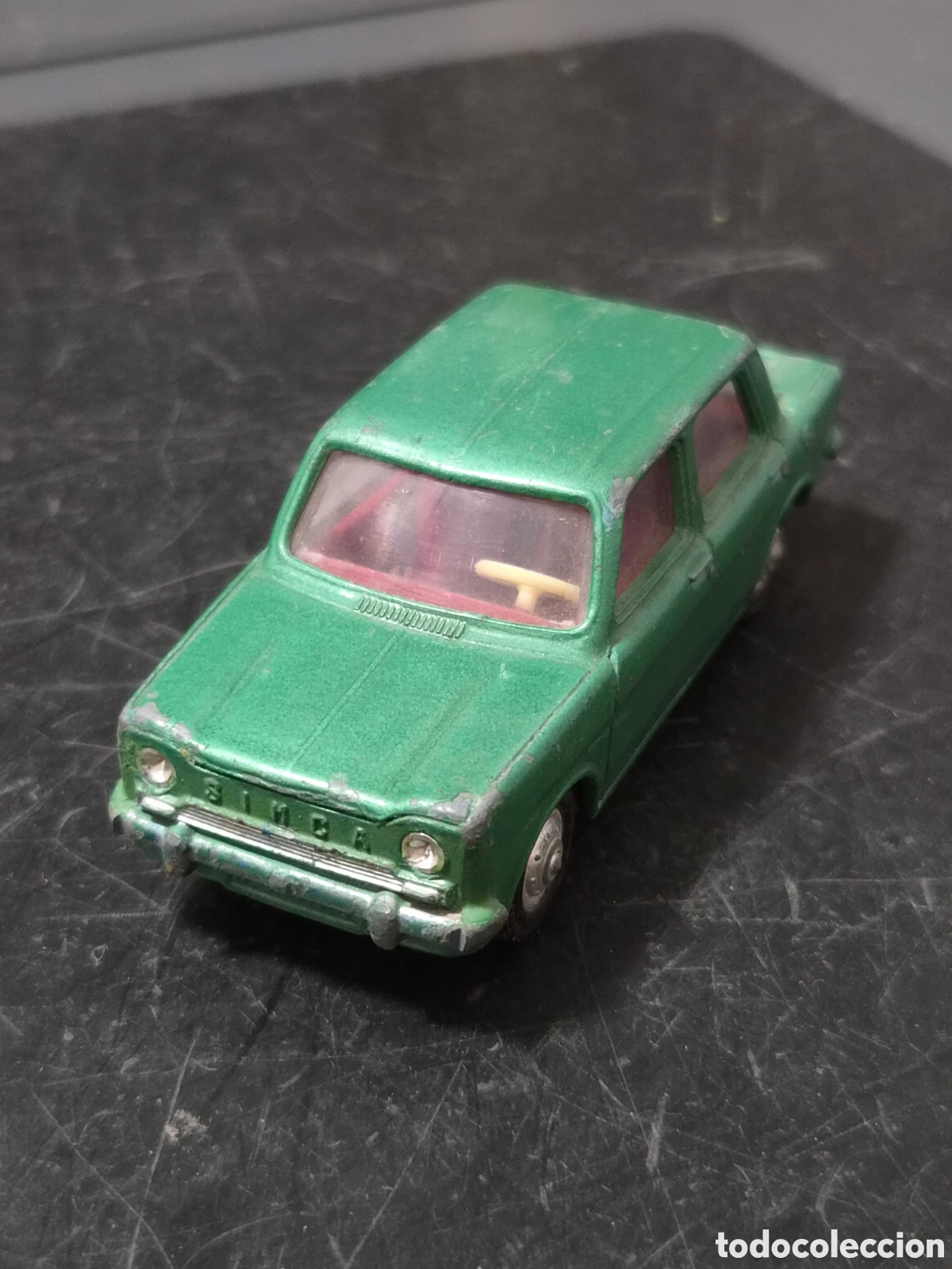 Coches a escala: ANTIGUO SIMCA 1000 BARREIROS VERDE ROJO ORIGINAL MINIATURAS JOAL 1:43