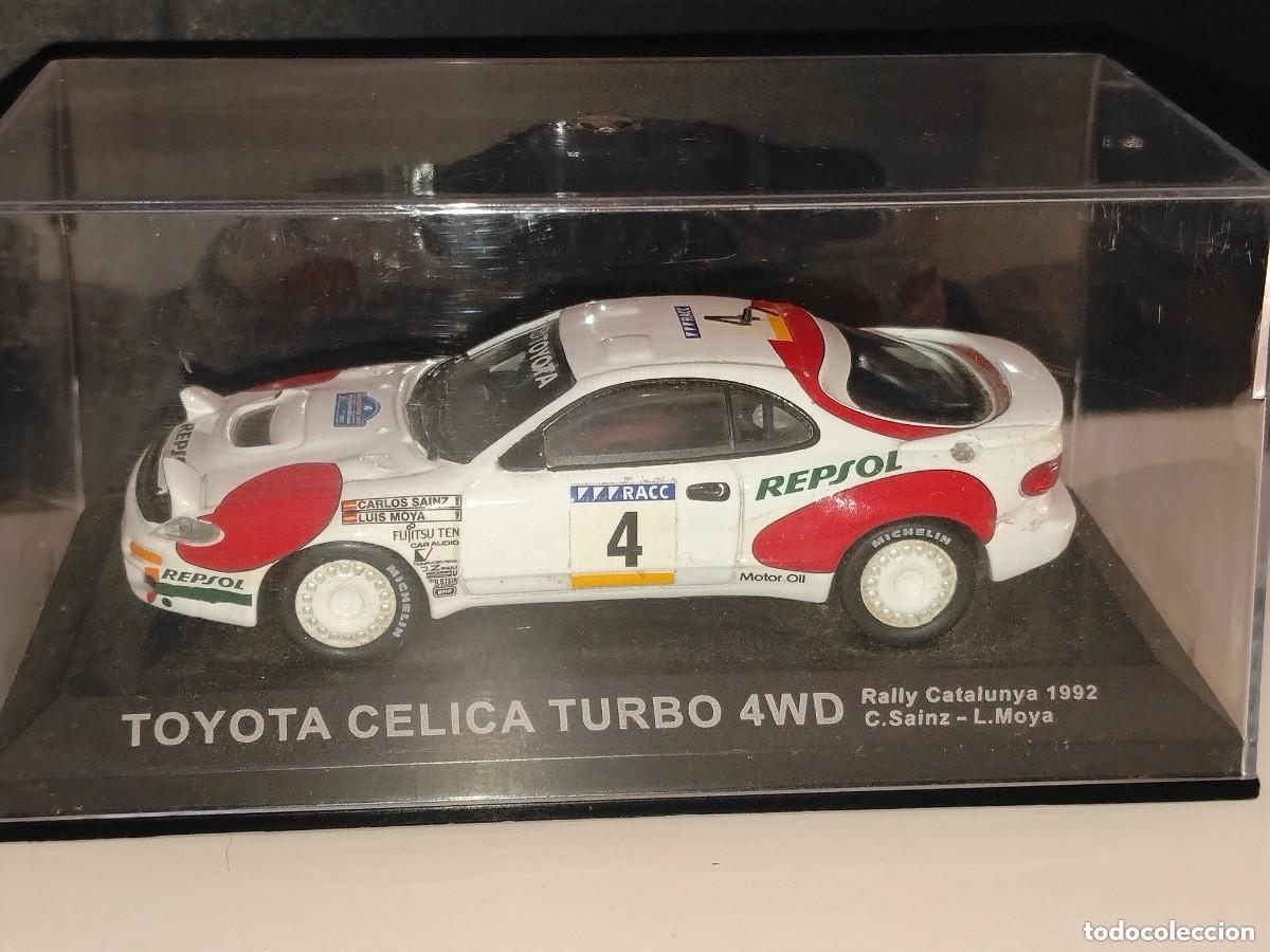 Voitures &agrave; l'&eacute;chelle: COCHE TOYOTA CELICA TURBO 4WS - RALLY CATALUNYA 1992 (C.SAINZ-L.MOYA) 1:43